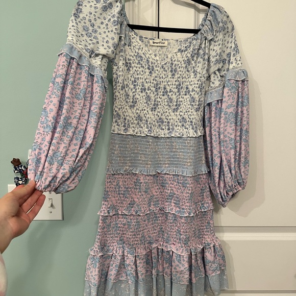 Floral Ruffle Mini Dress - Picture 4 of 4